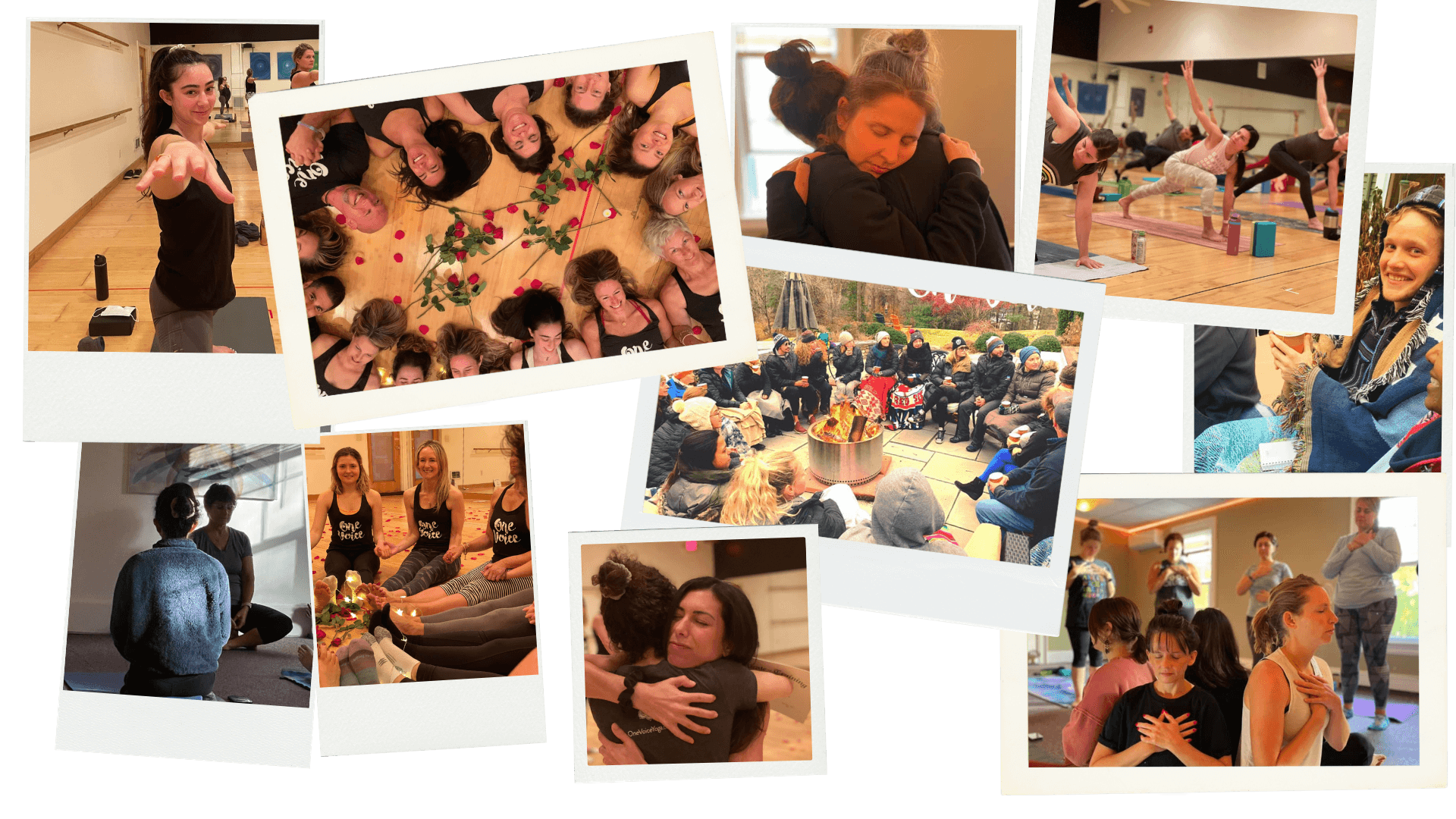 Students practicing yoga and somatic movement during One Voice Yoga workshops in Framingham, Massachusetts.